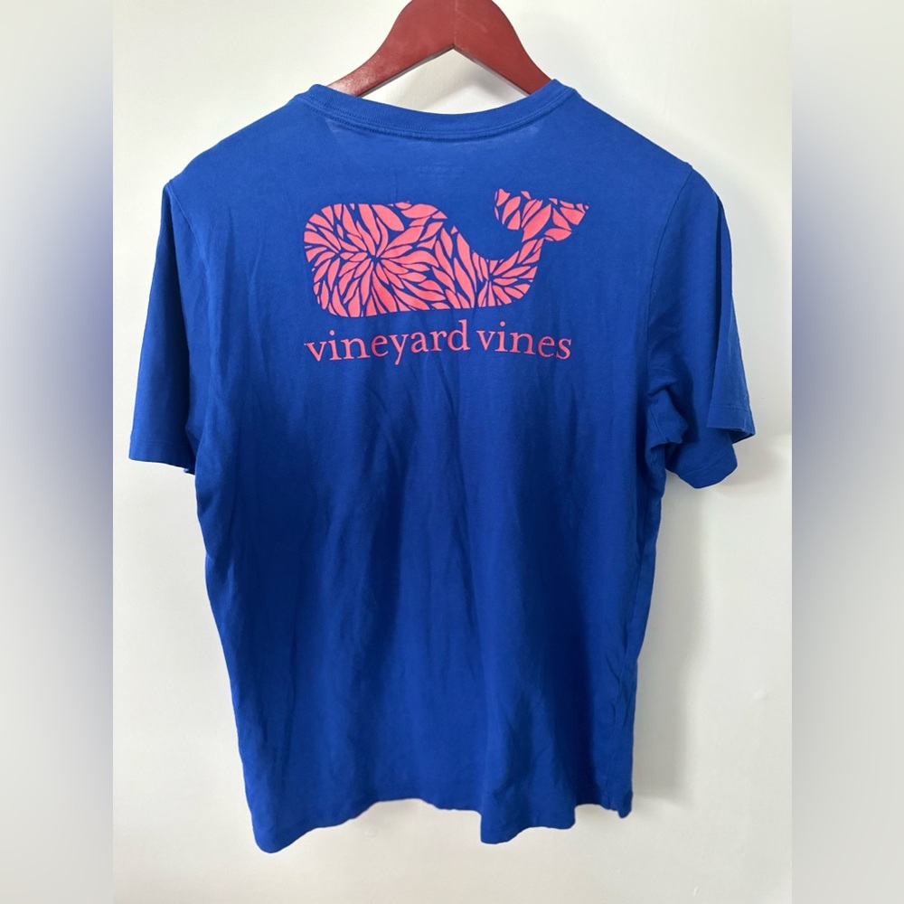 🐳 Vineyard Vines Boys Whale Pocket Tee | Blue | Size XL (18) - Picture 4 of 4